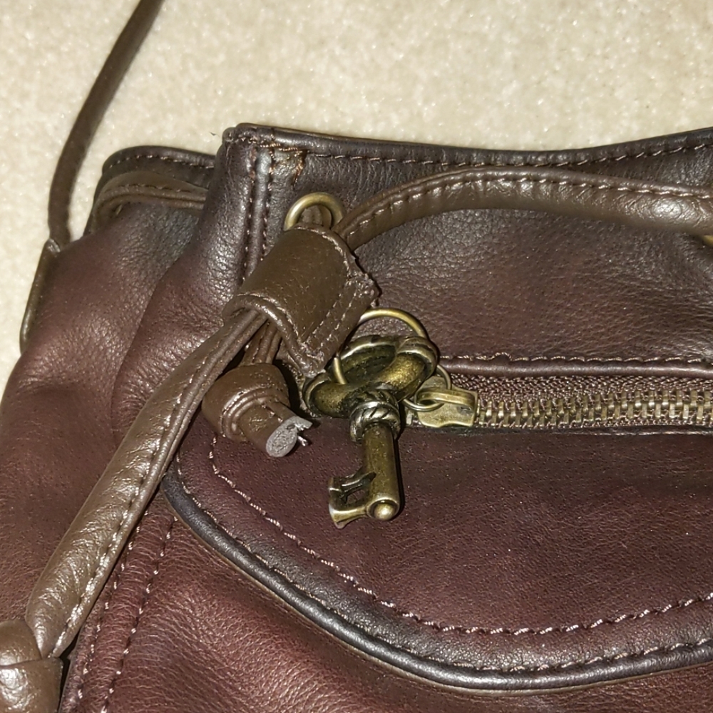 Brown mini shoulder purse - Picture 3 of 8